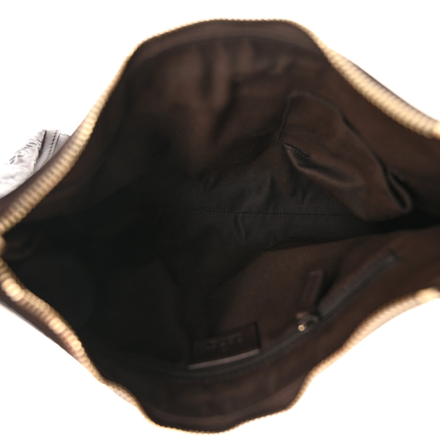Gucci Guccissima Small D Gold Ring Shoulder Bag Chocolate Brown 5 of 14