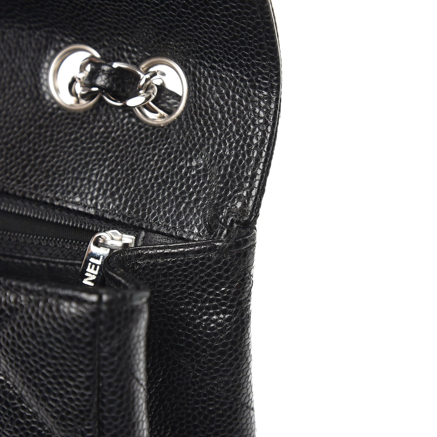 Caviar Quilted Jumbo Single Flap Black