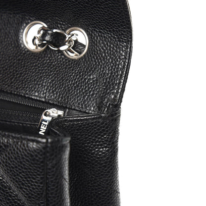 Chanel Caviar Quilted Jumbo Single Flap Black 10 of 11
