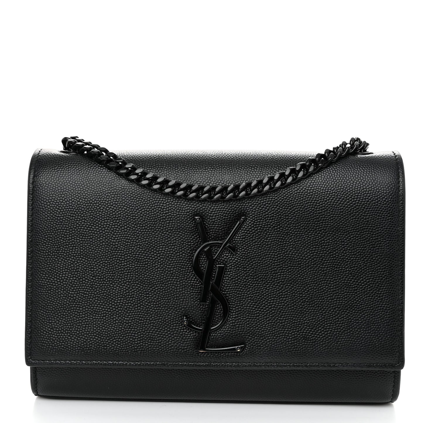Grain De Poudre Small Monogram Monochrome Kate Satchel Black