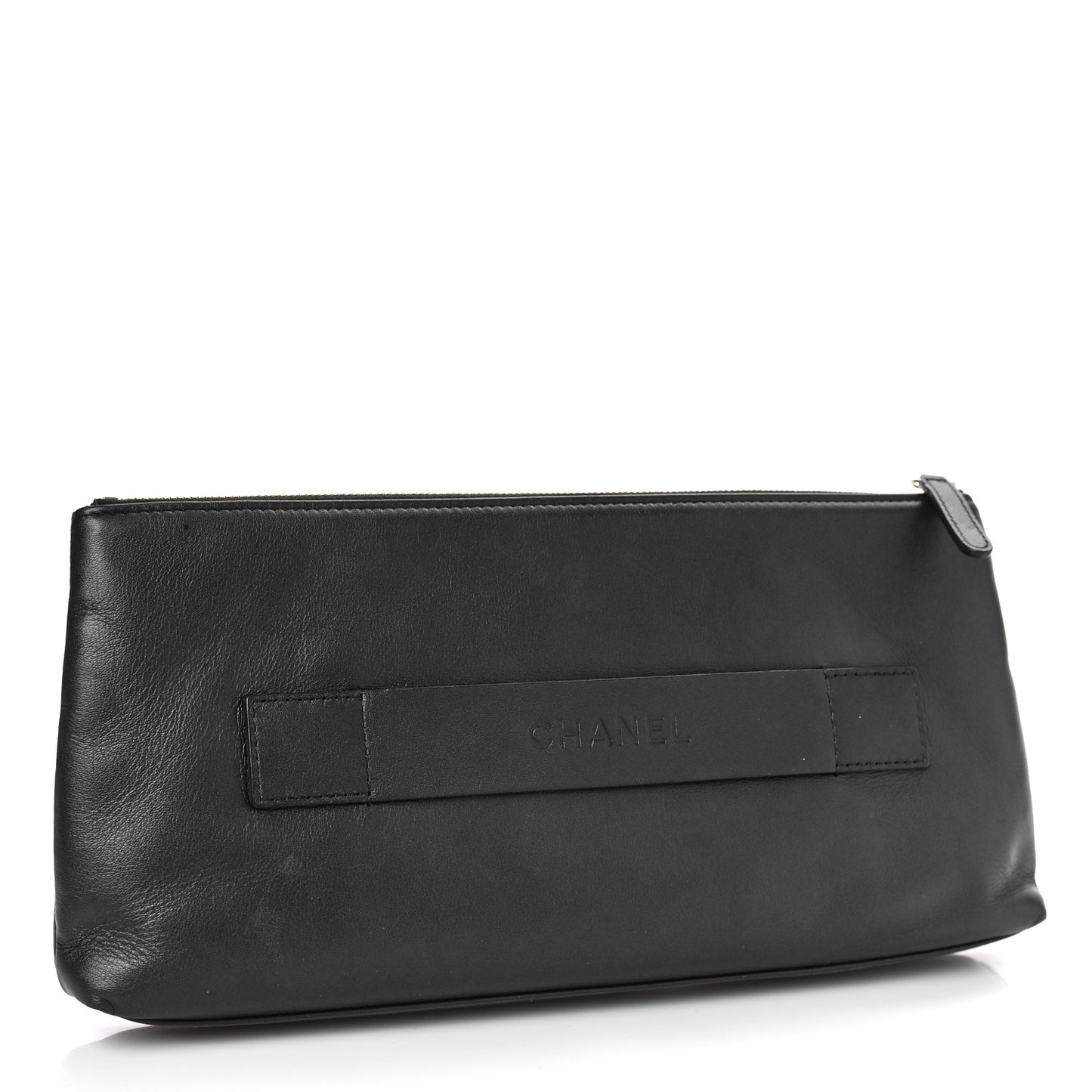 Metallic Calfskin Keyboard Pouch Black