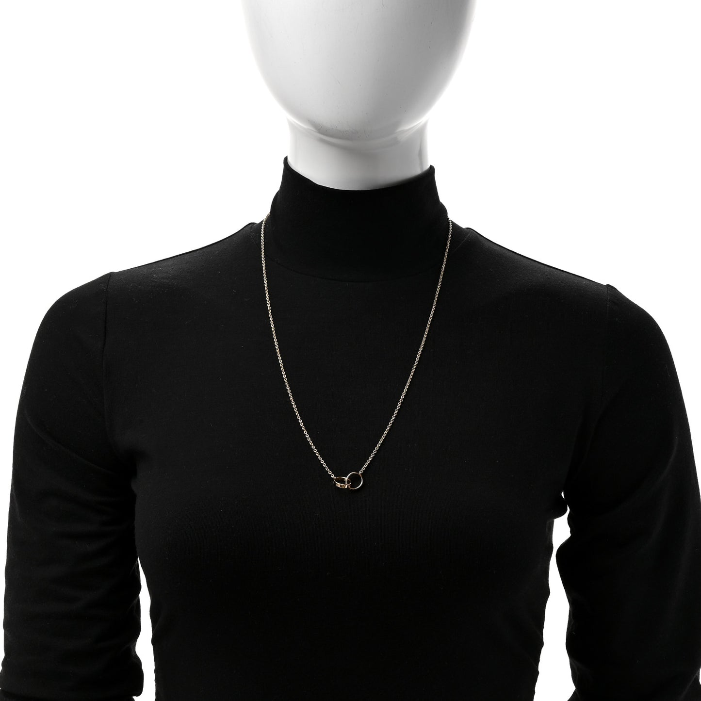 18K Yellow Gold Interlocking LOVE Necklace