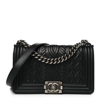 Chanel Lambskin Medium Celtic Boy Flap Black 1 of 11
