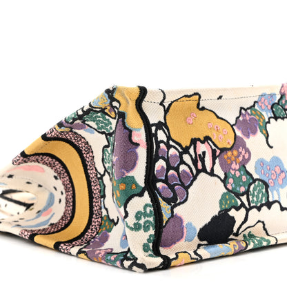 Christian Dior Canvas Embroidered Ciel De Reve Small Book Tote Latte Multicolor 9 of 14
