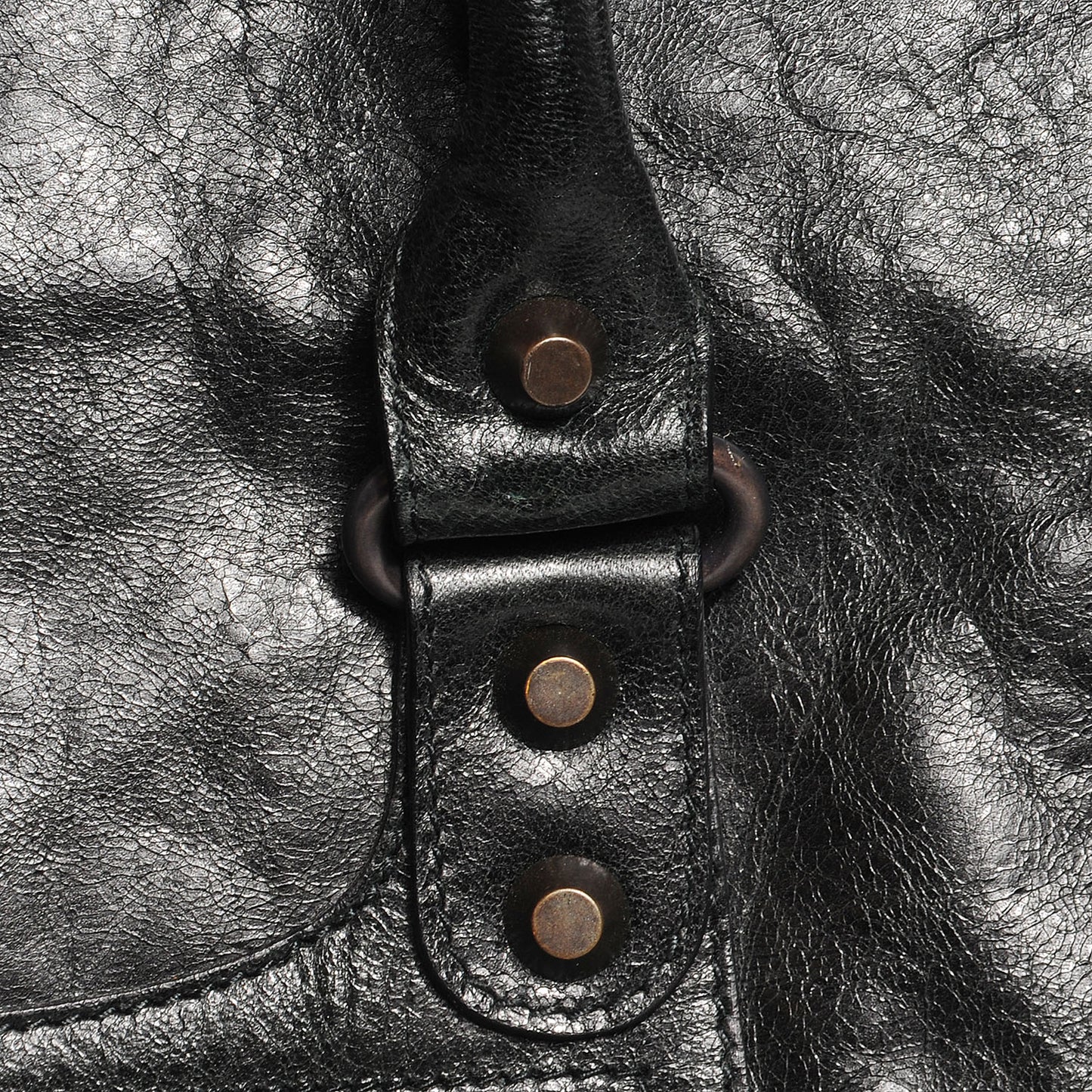 Agneau Classic Hardware Sunday Tote M Black