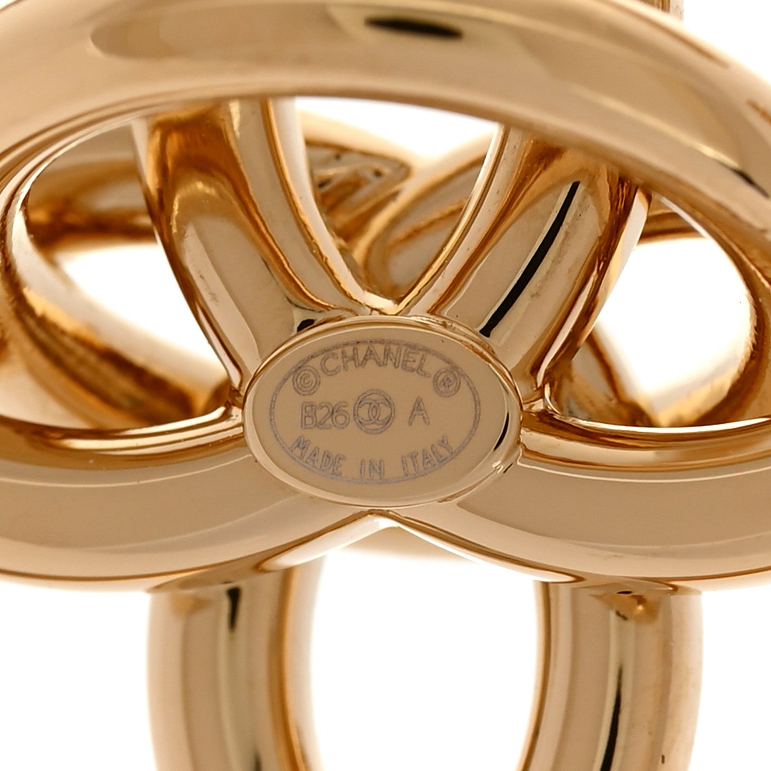 Chanel Metal CC Drop Earrings Gold 4 of 6
