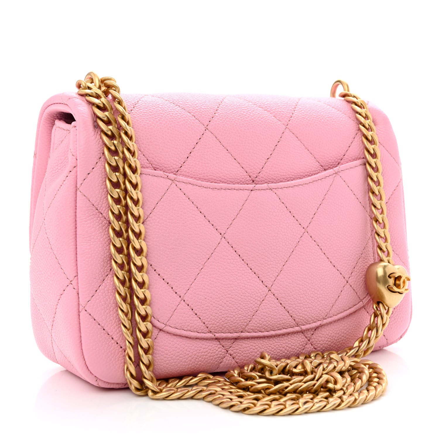 Chanel Caviar Quilted Mini Sweetheart Flap Lilac 3 of 11