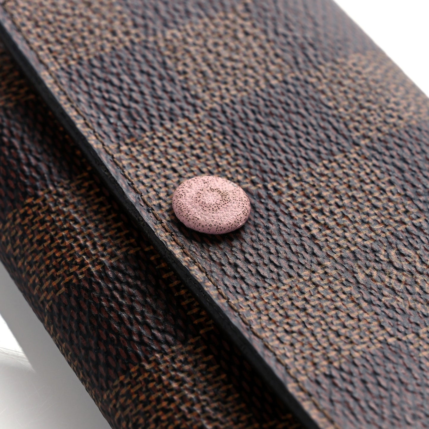 Damier Ebene Multicles 6 Key Holder Rose Ballerine