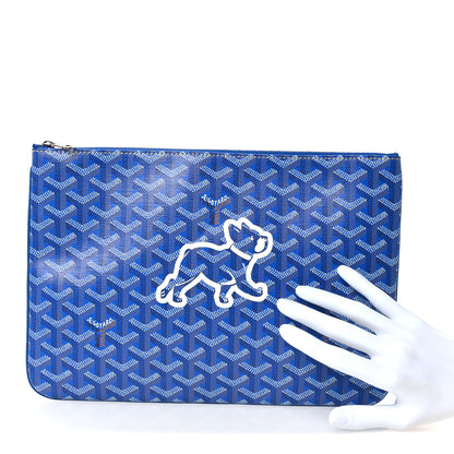 Goyard Goyardine Senat Pochette MM Sky Blue 2 of 9