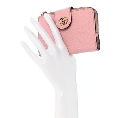 Gucci Piuma Calfskin Medium Bamboo Double G Wallet Pink 2 of 10