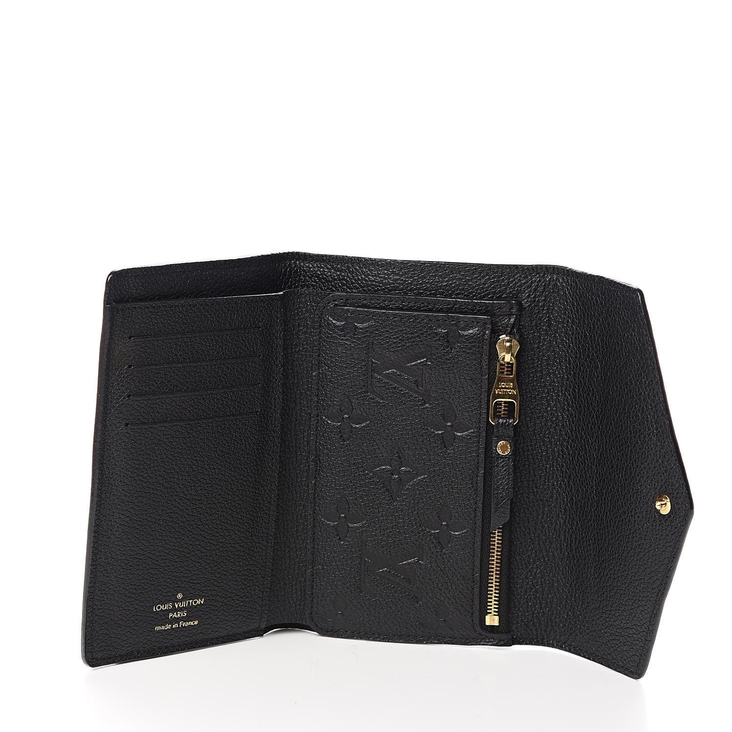 Louis Vuitton Empreinte Compact Curieuse Wallet Black 5 of 8