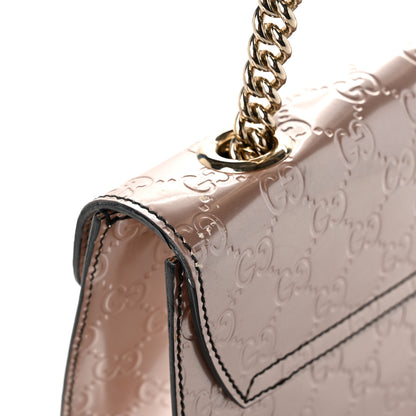Gucci Shine Guccissima Medium Emily Chain Shoulder Bag Dark Cipria 11 of 11