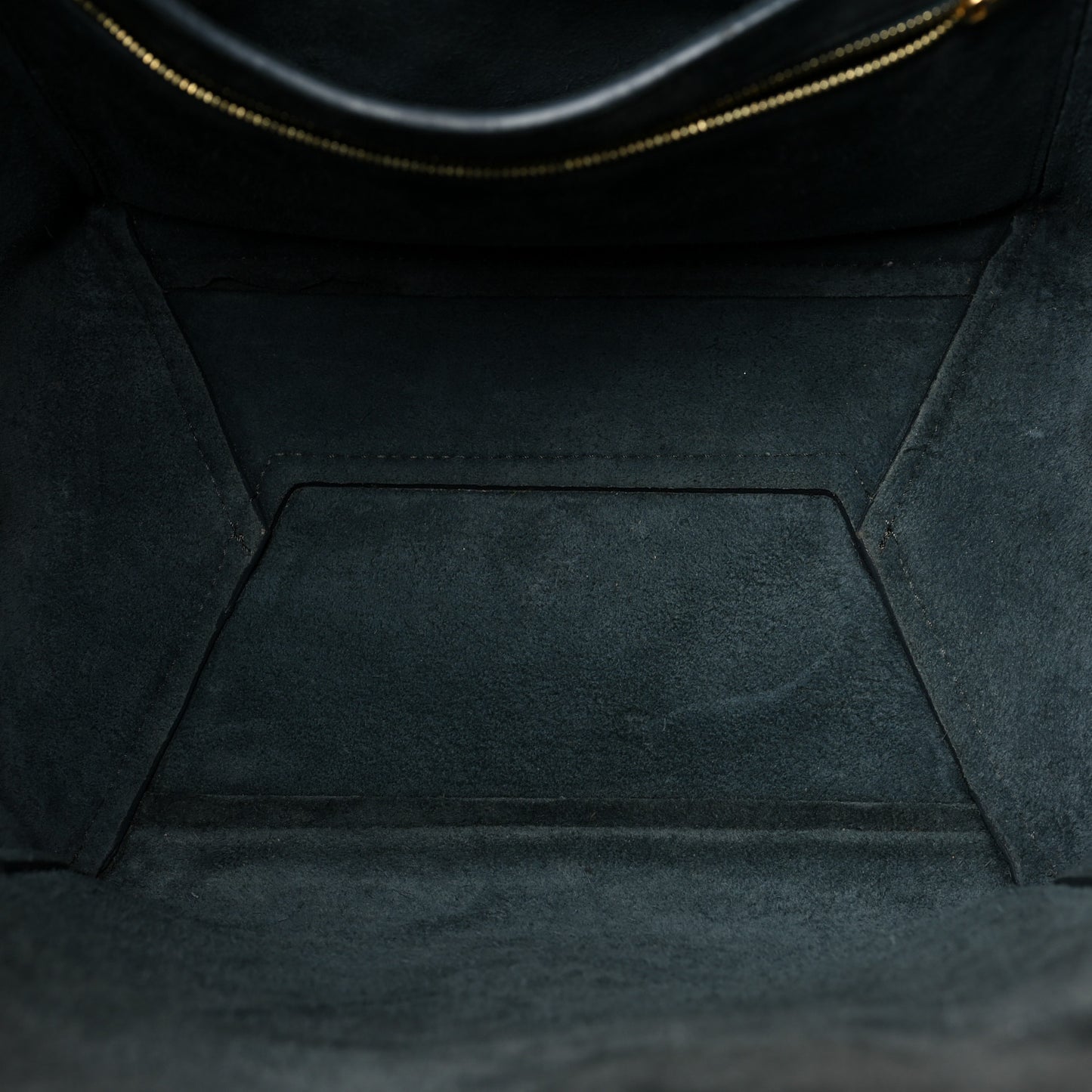 Soft Grained Calfskin Sangle Bucket Bag Navy Blue