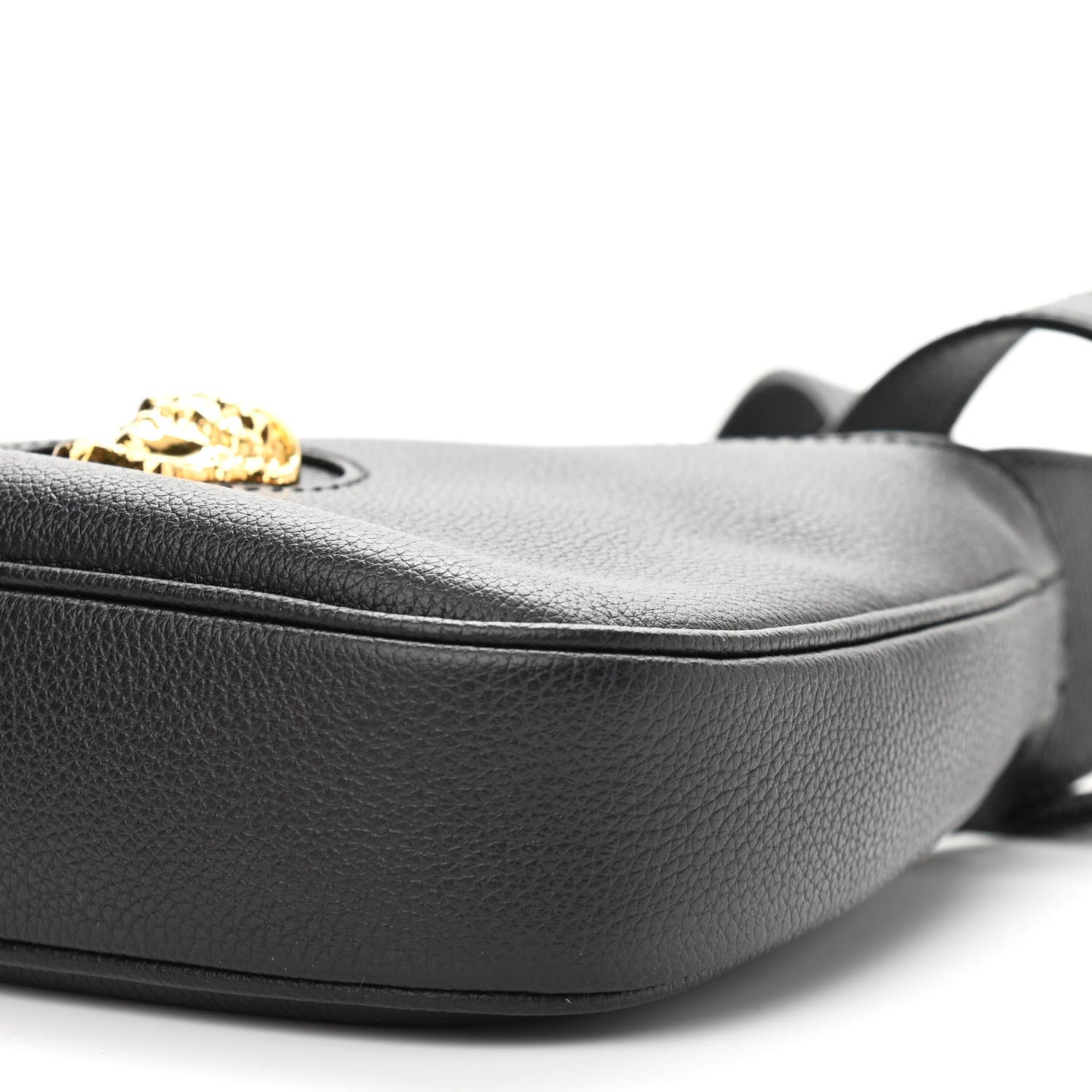 Calfskin La Medusa Small Hobo Crossbody Black