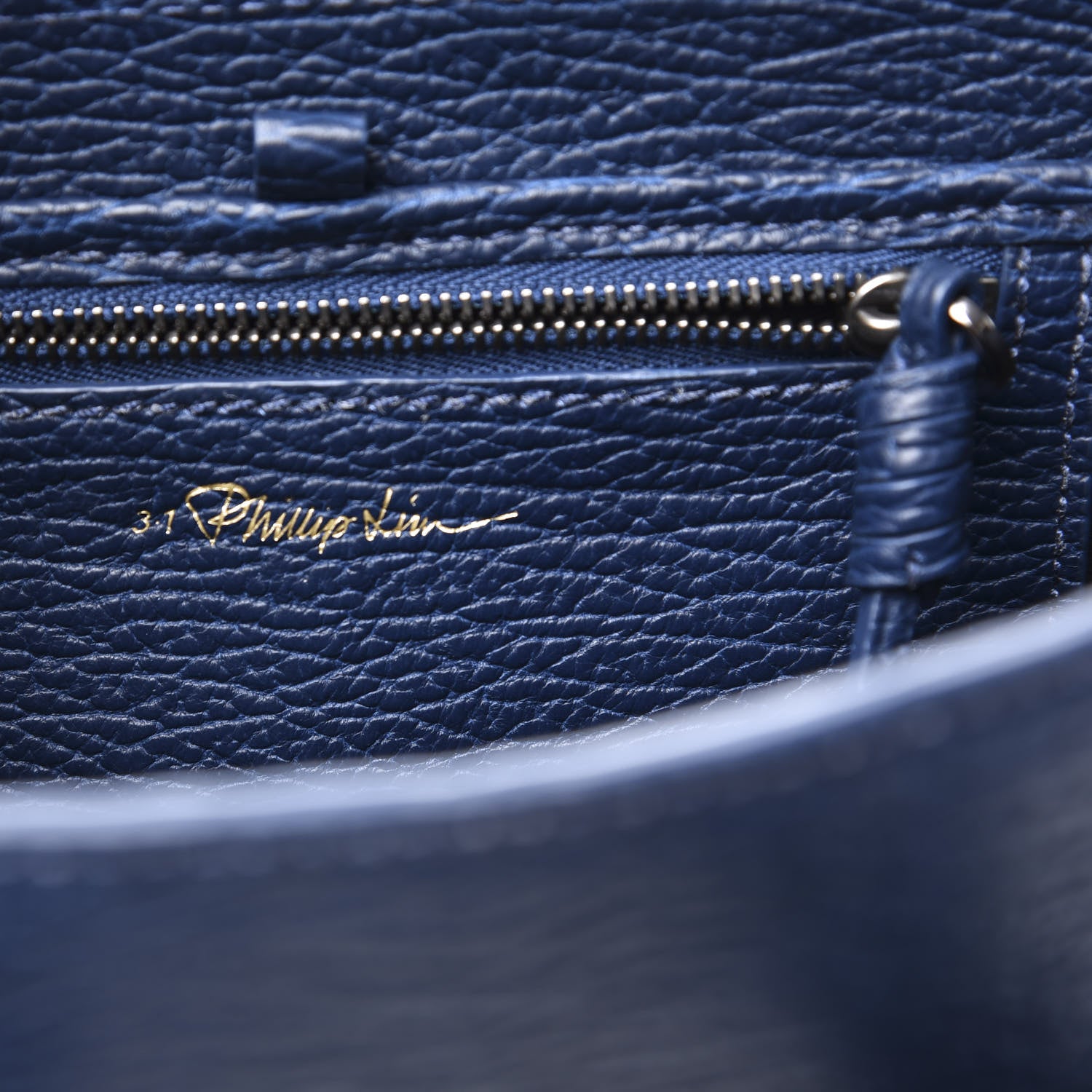 3.1 Phillip Lim 3.1 Textured Calfskin Mini Pashli Satchel Lapis Black 5 of 11