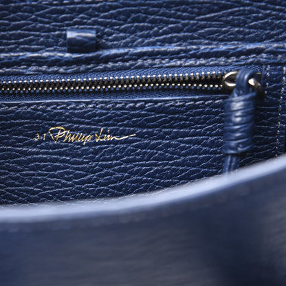 3.1 Phillip Lim 3.1 Textured Calfskin Mini Pashli Satchel Lapis Black 5 of 11