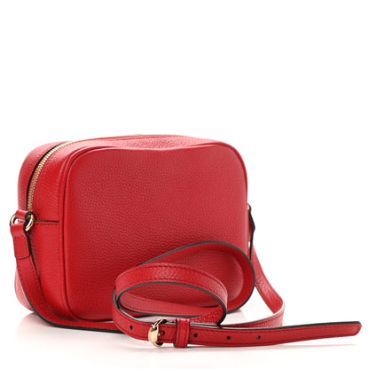 Gucci Pebbled Calfskin Small Soho Disco Bag Tabasco Red 3 of 10