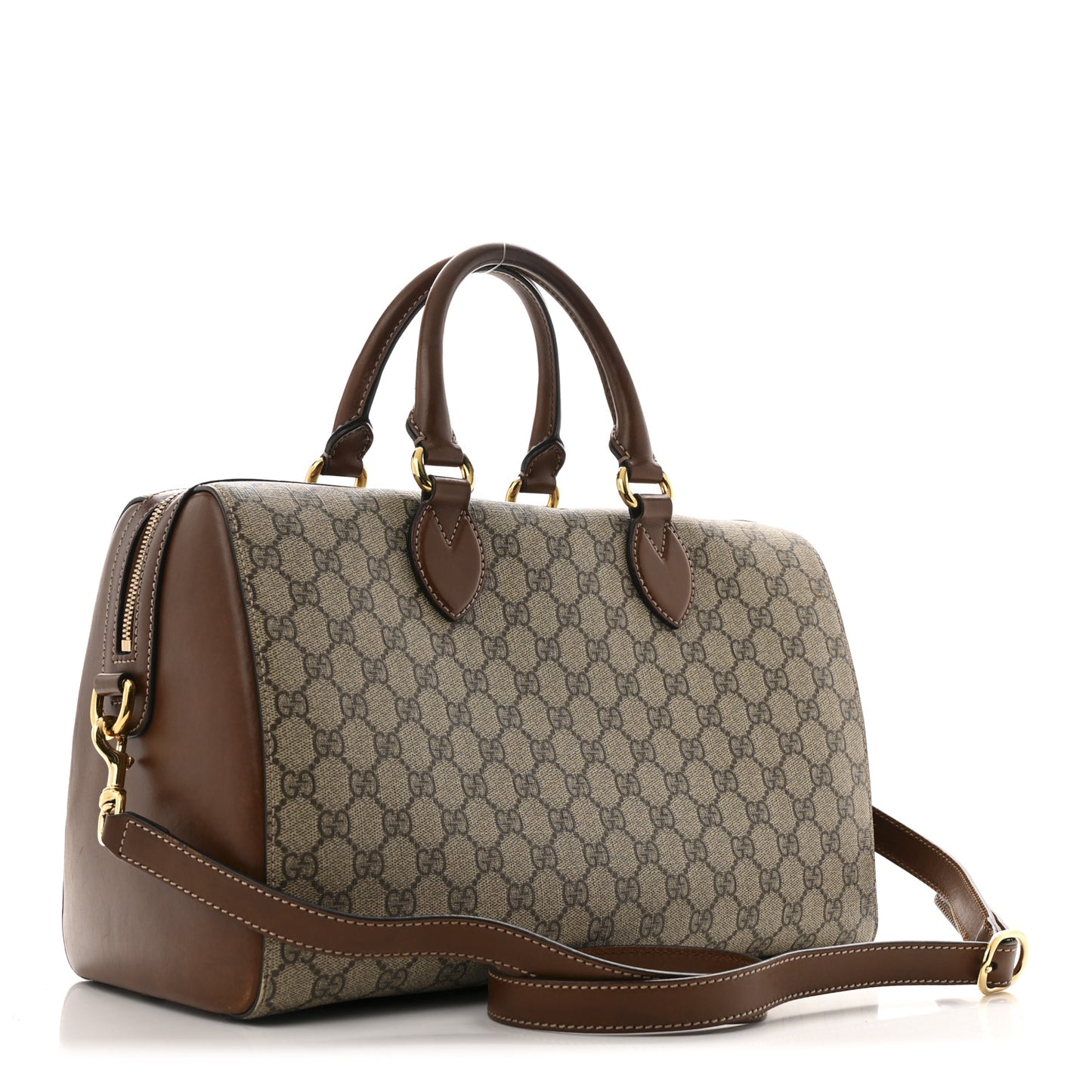 GG Supreme Monogram Medium Boston Beige Cuir