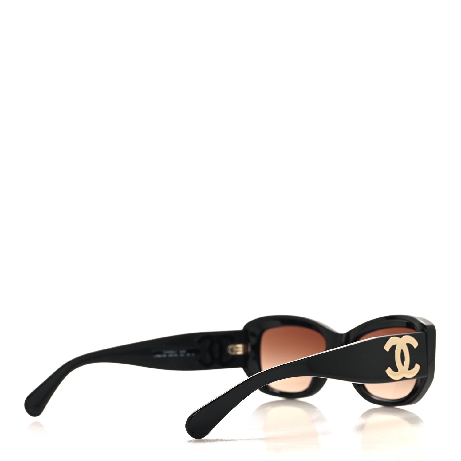 Chanel Acetate Rectangle Sunglasses 5493 Black 4 of 7