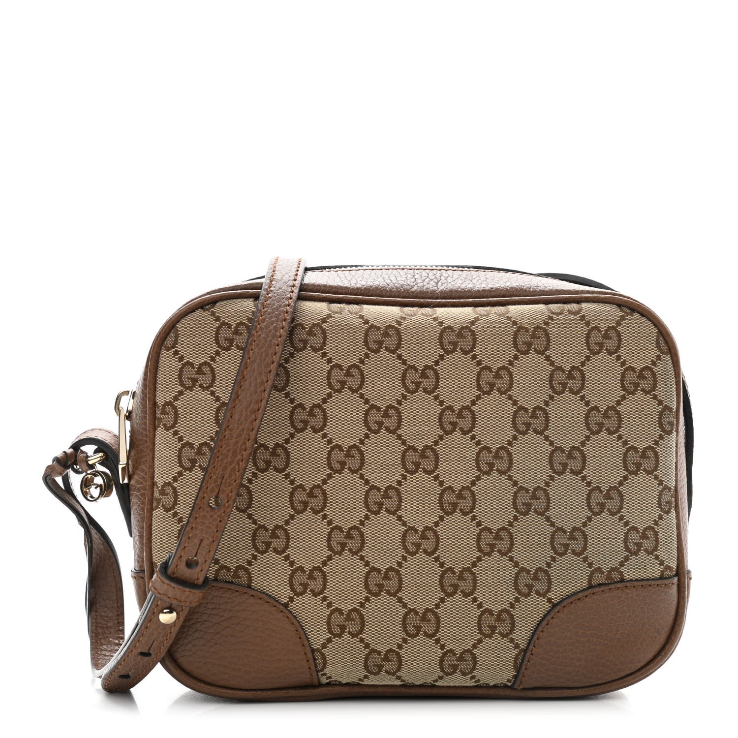 Gucci Monogram Mini Bree Messenger Bag Beige Tabacco 1 of 13