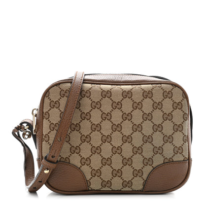 Gucci Monogram Mini Bree Messenger Bag Beige Tabacco 1 of 13