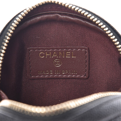 Chanel Caviar Quilted Zip Around Classic Coin Purse Black 6 of 9