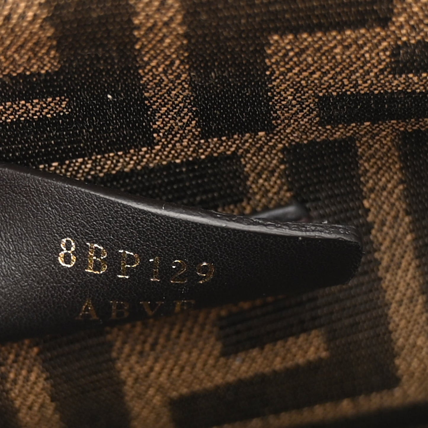 Shiny Nappa Small Fendi First Black