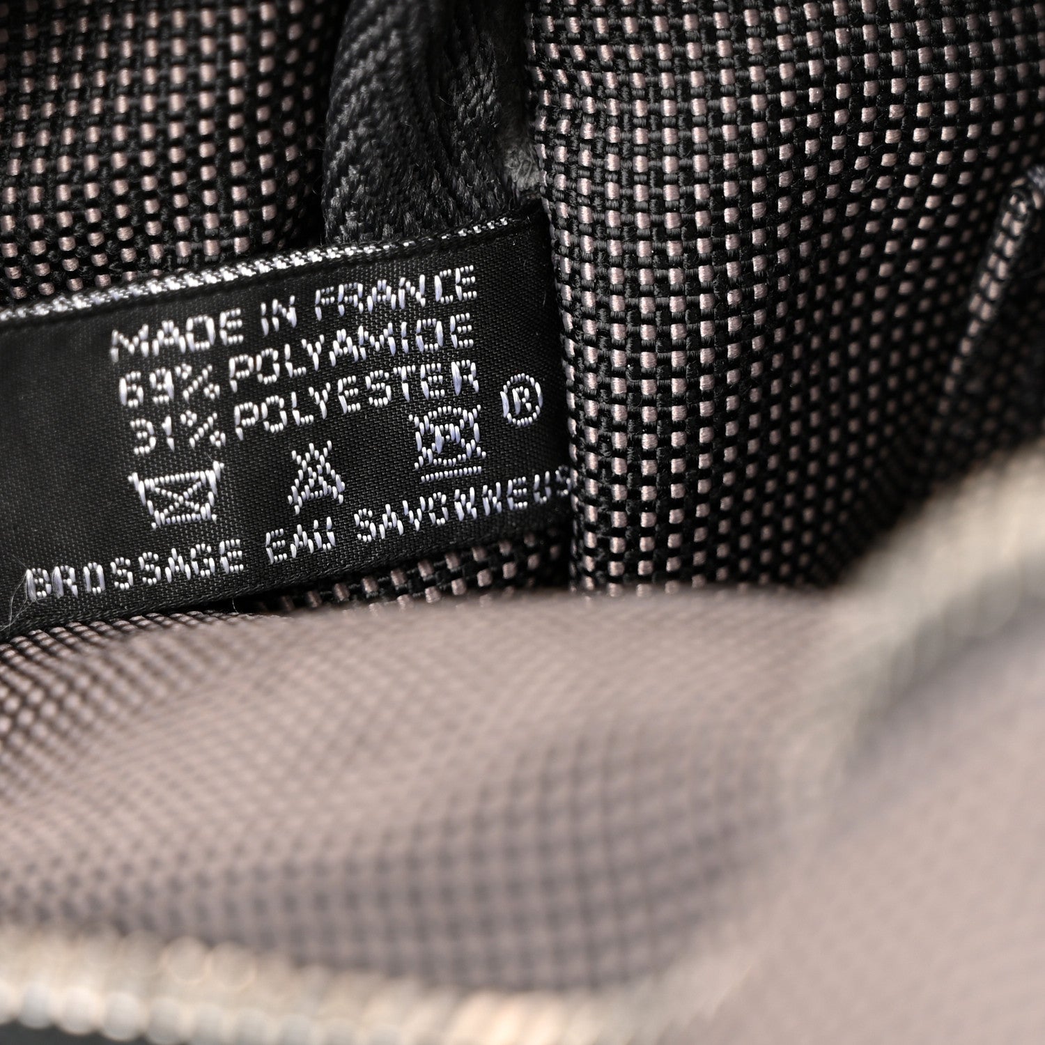 Hermes Canvas Herline Backpack Grey 7 of 13