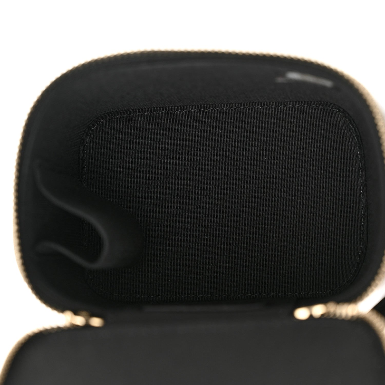 Chanel Lambskin Quilted Top Handle Mini Vanity Case With Chain Black 5 of 11