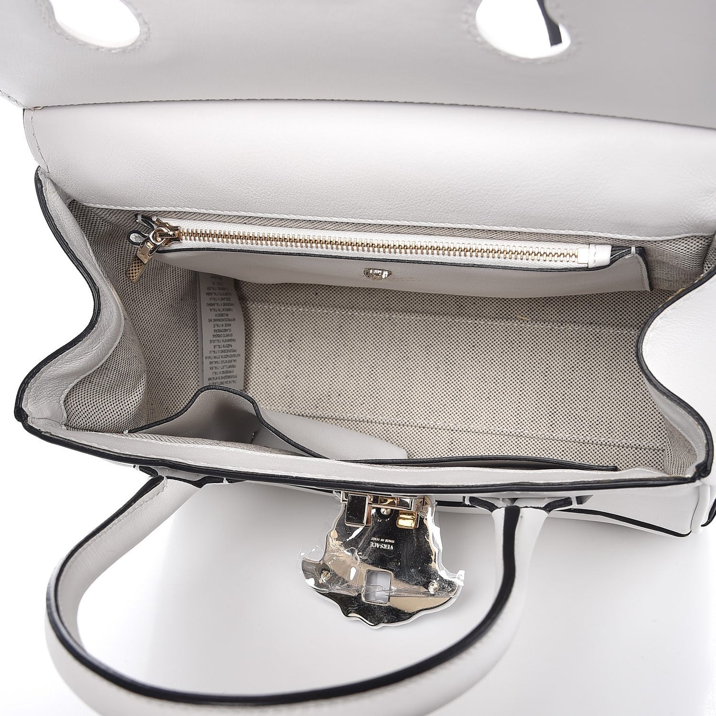 Calfskin Medium Palazzo Empire Bag White