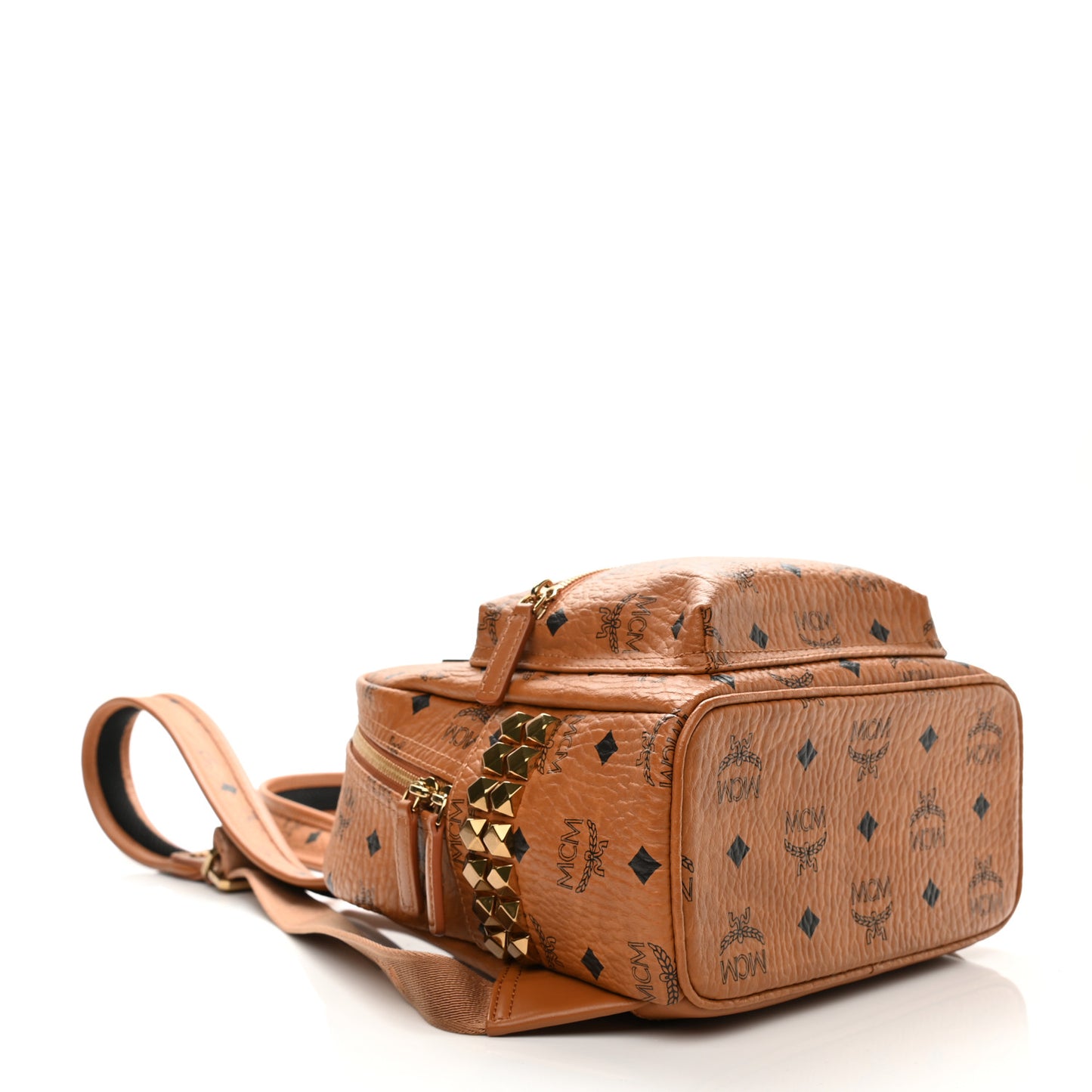 Visetos Side Stud Mini Stark Backpack Cognac