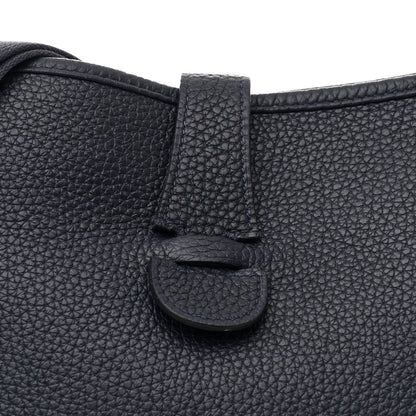 Hermes Taurillon Clemence Evelyne III GM Bleu Nuit 8 of 11
