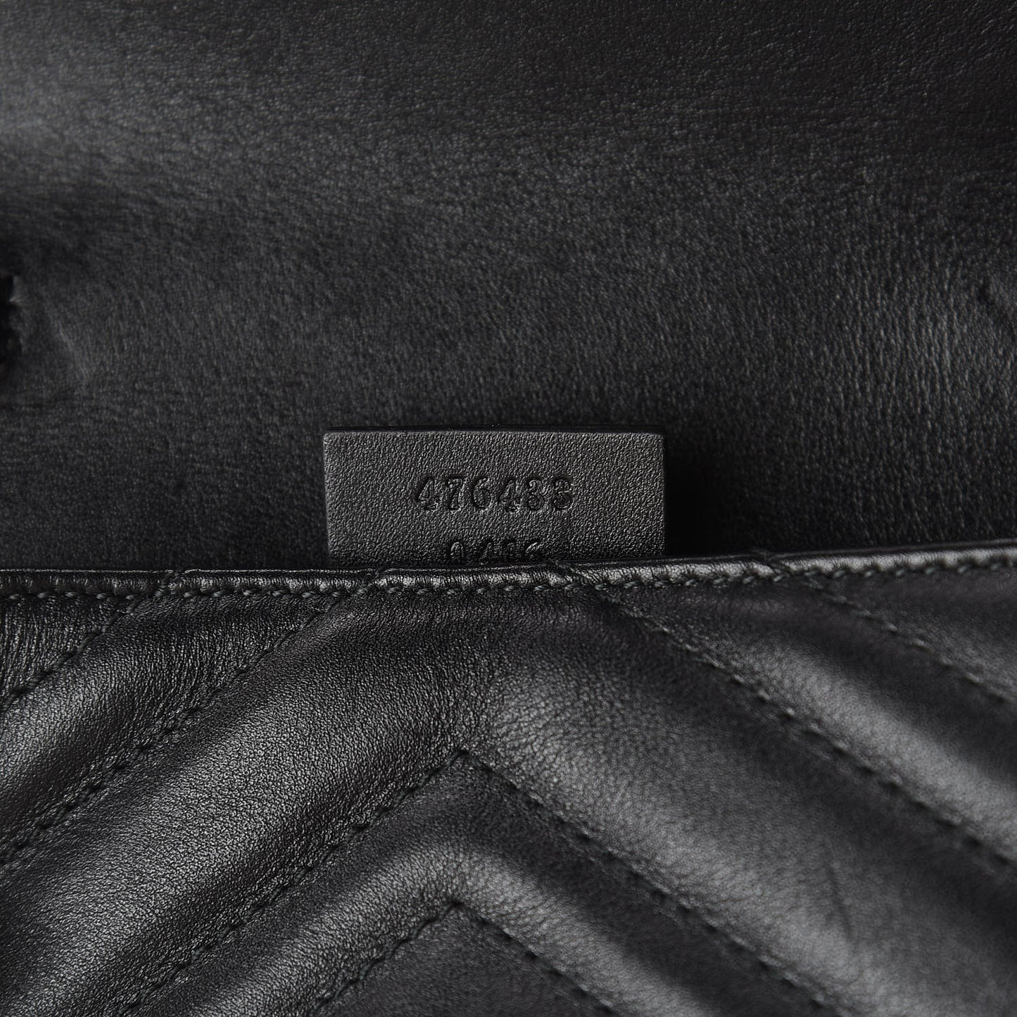 Calfskin Matelasse Super Mini GG Marmont Shoulder Bag Black