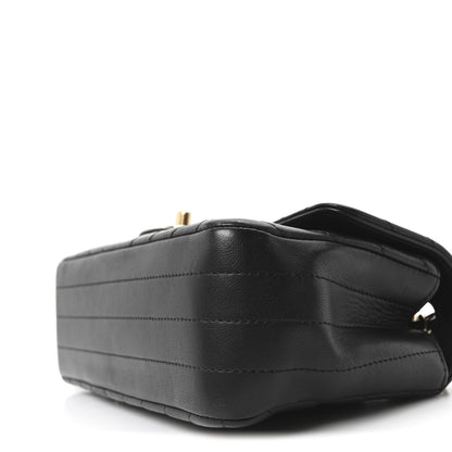 Chanel Lambskin Chevron Quilted Mini Rectangular Flap Black 10 of 10