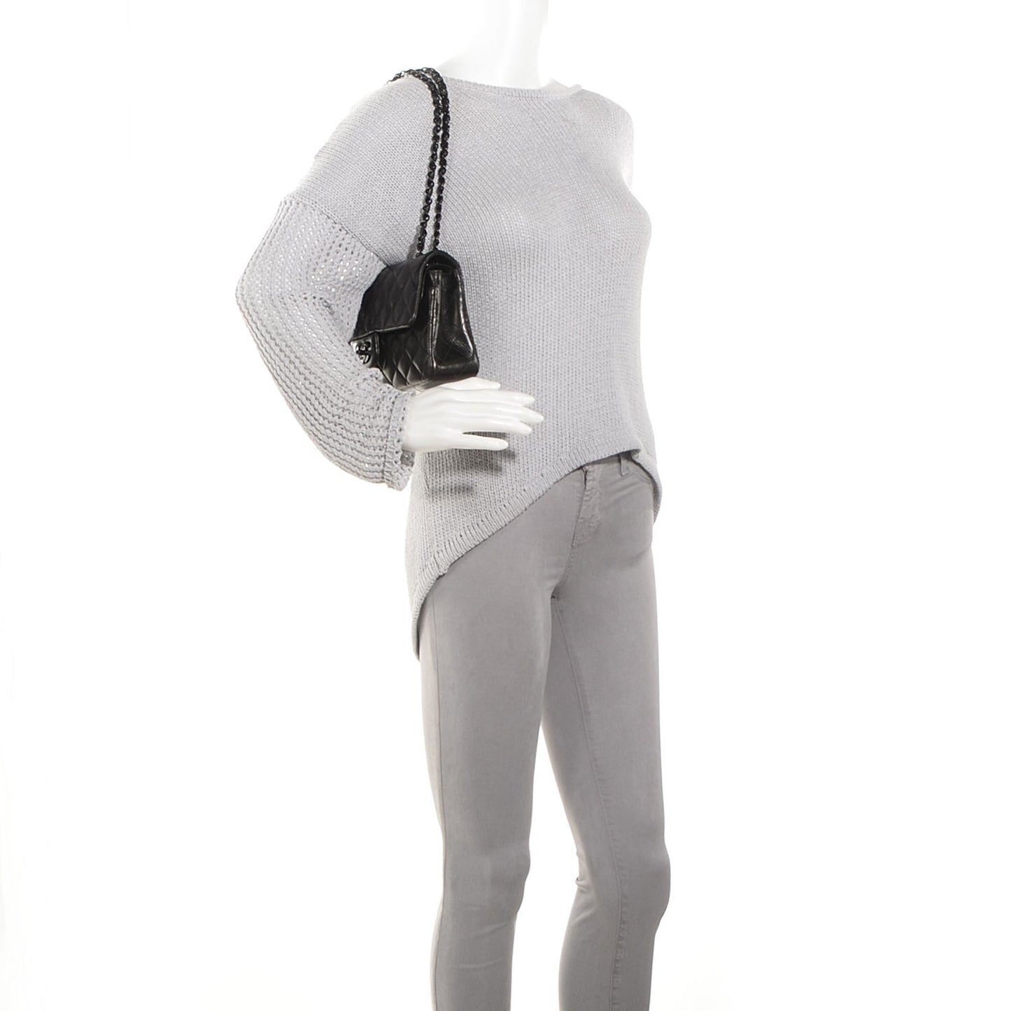 Lambskin Small Double Flap So Black