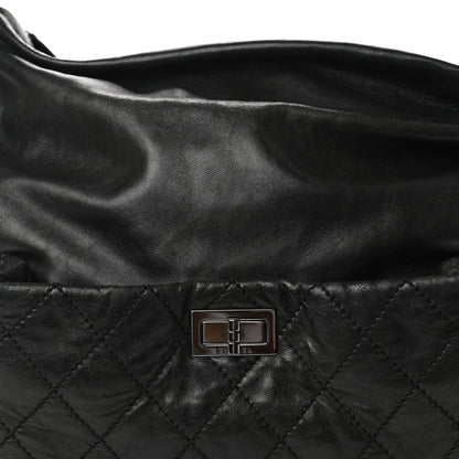 Chanel Lambskin Quilted Mademoiselle Hobo Black 10 of 11