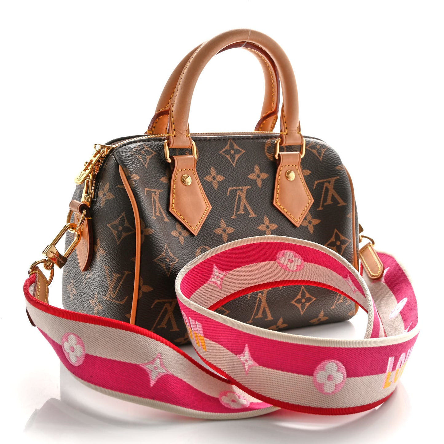 Monogram Speedy Bandouliere 20 Fuchsia