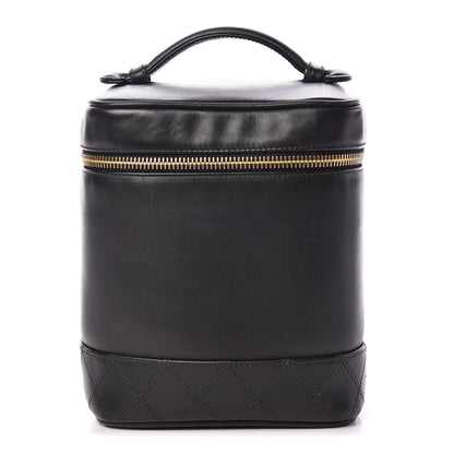 Chanel Lambskin Vanity Cosmetic Case Black 1 of 14