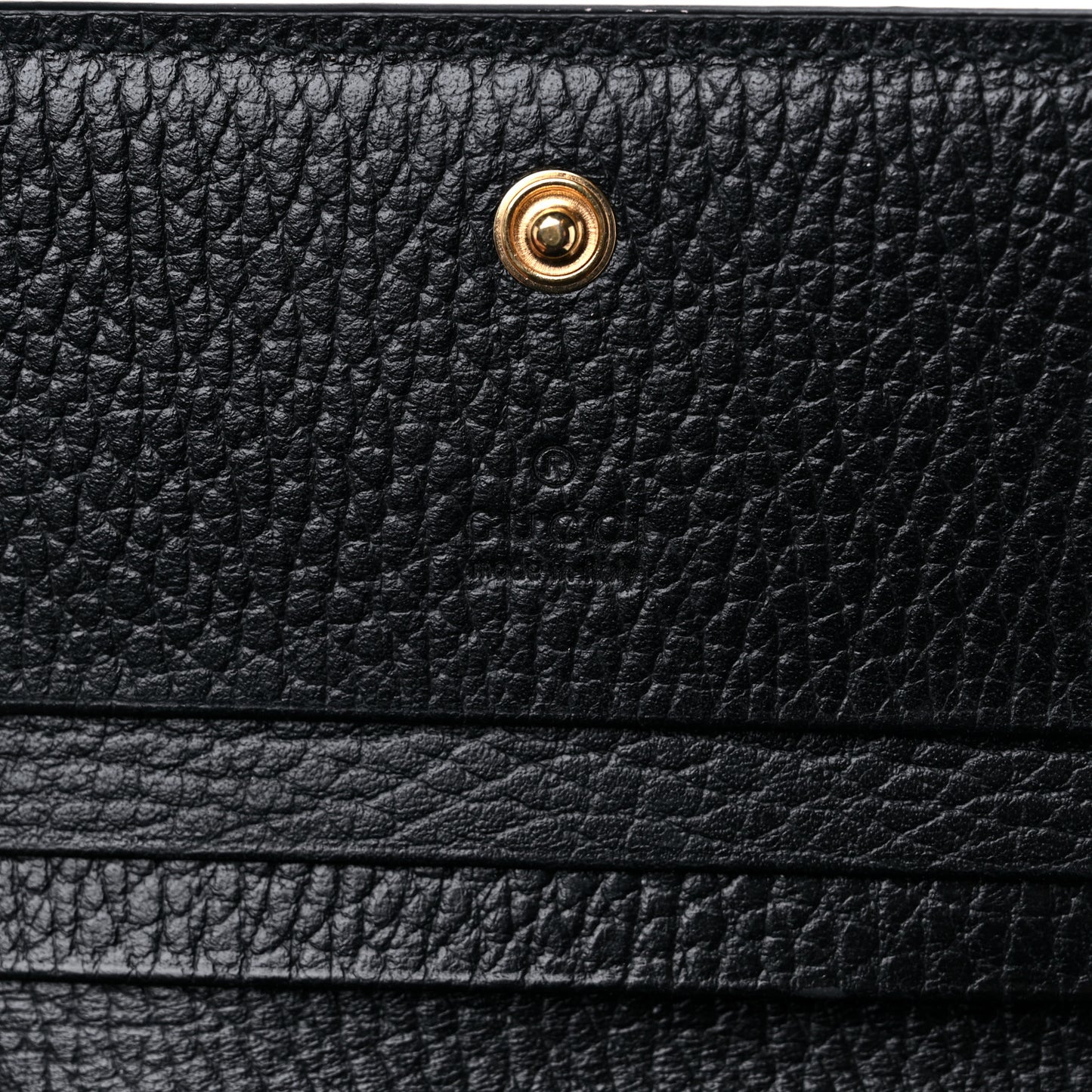 Dollar Calfskin GG Supreme Monogram GG Marmont Card Case Black Beige Ebony