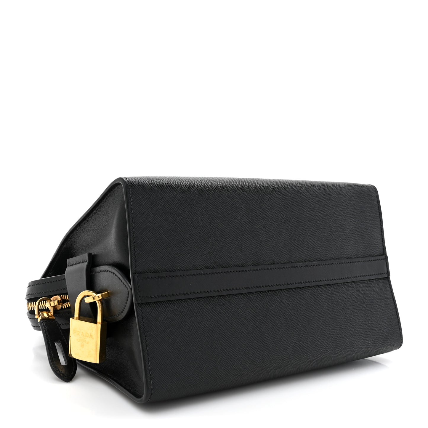 Saffiano City Calfskin Small Esplanade Tote Black