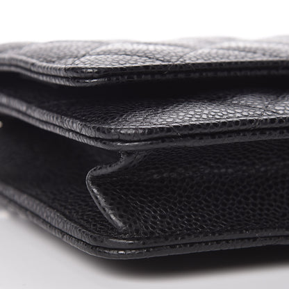 Chanel Caviar Quilted Wallet On Chain WOC Black 9 of 11