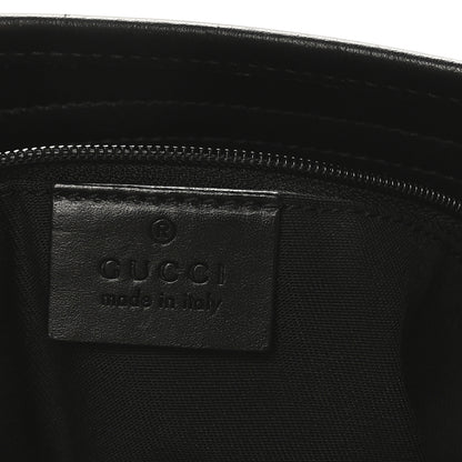 Gucci GG Monogram Web Flat Messenger Bag Black 6 of 10