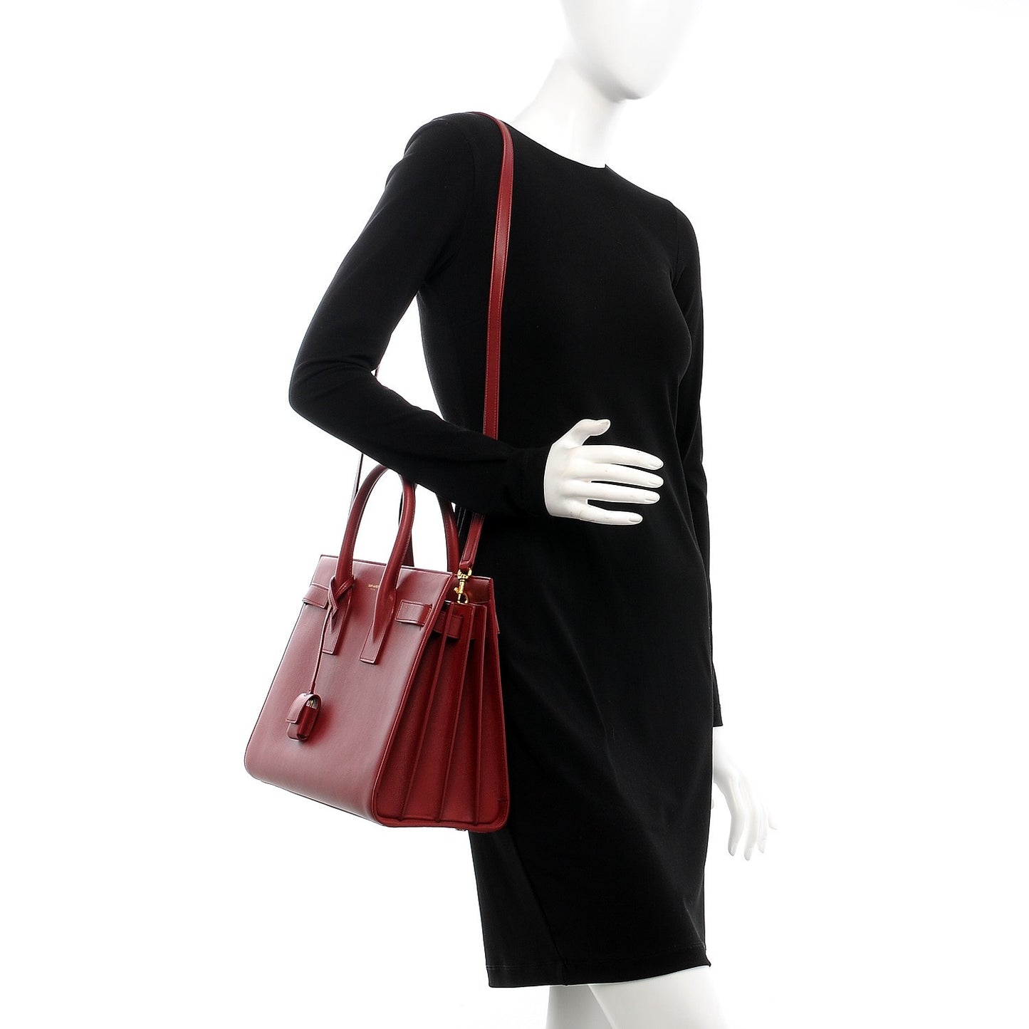 Calfskin Small Sac De Jour Oxblood