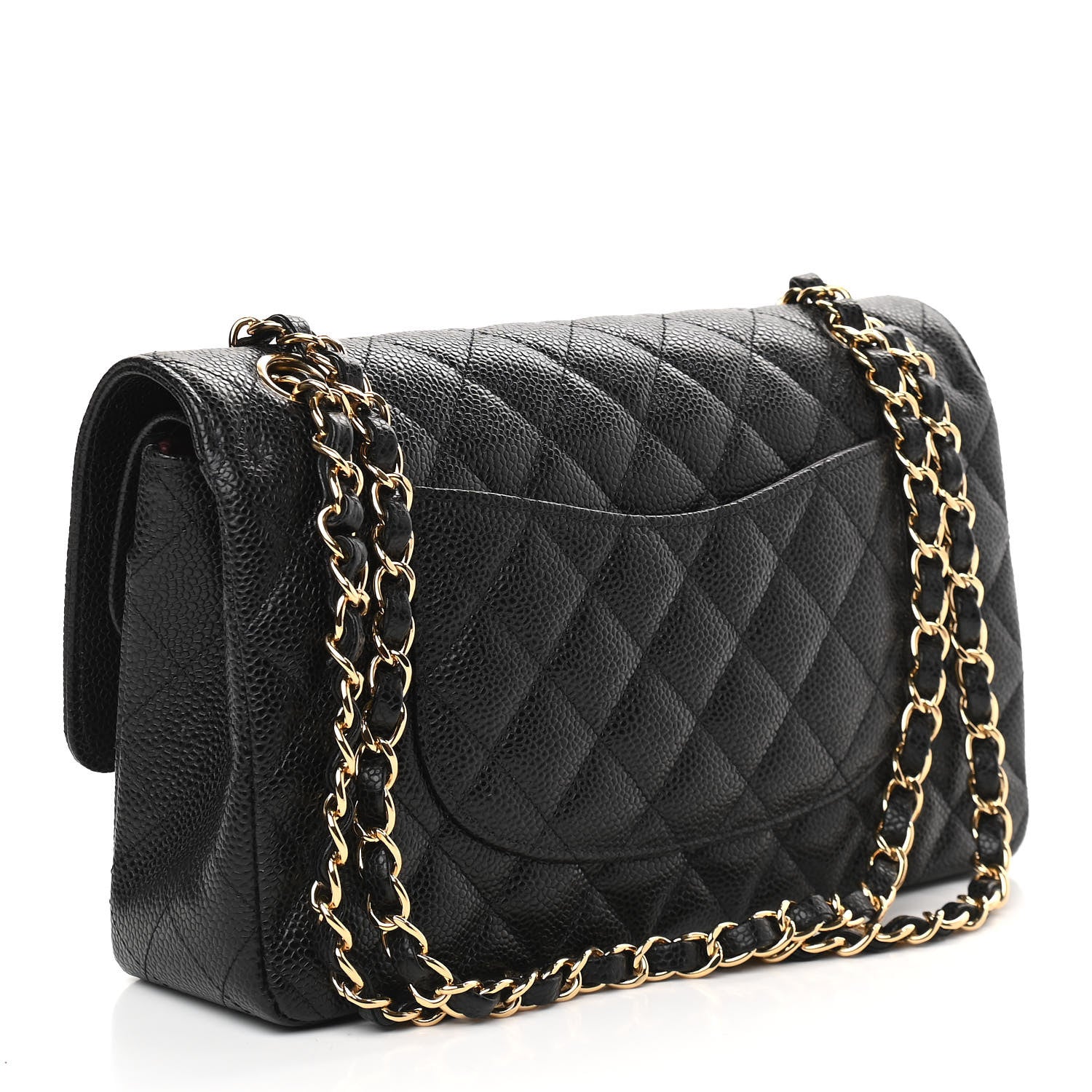 Chanel Caviar Quilted Medium Double Flap Black 3 of 9