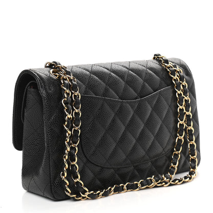 Chanel Caviar Quilted Medium Double Flap Black 3 of 9