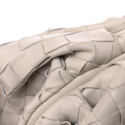 Bottega Veneta Nappa Maxi Intrecciato The Pouch Oversized Clutch Ice Cream 11 of 11