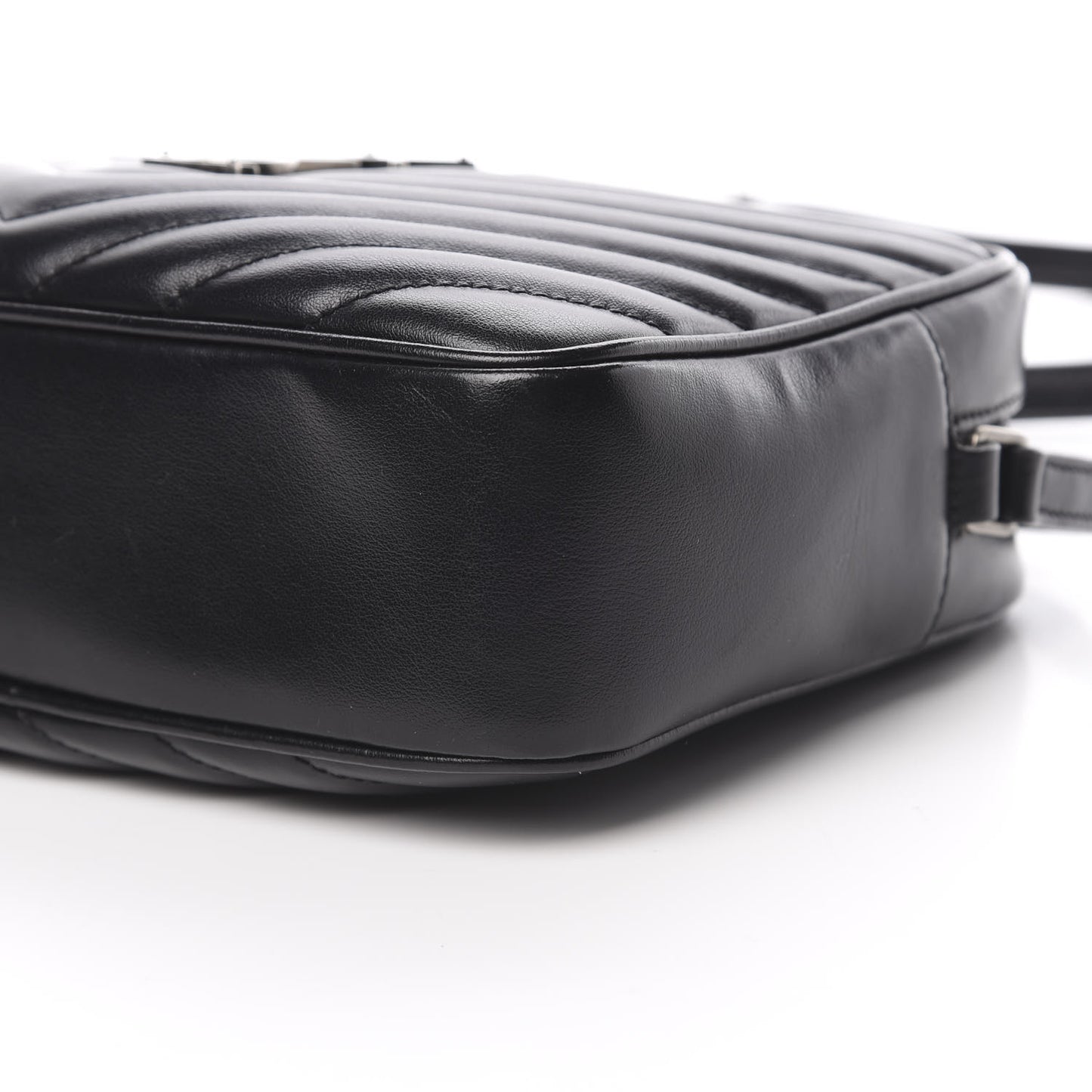 Calfskin Matelasse Monogram Lou Camera Bag Black