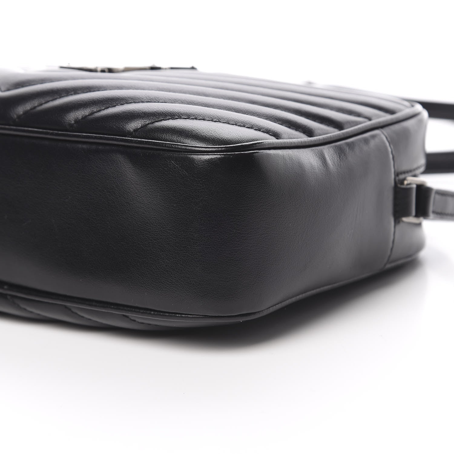 Saint Laurent Calfskin Matelasse Monogram Lou Camera Bag Black 10 of 15