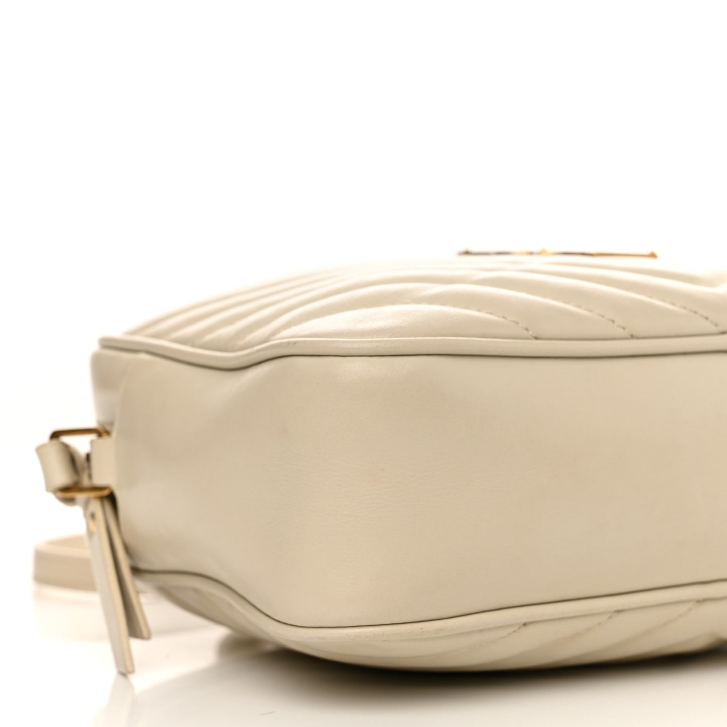 Calfskin Matelasse Monogram Lou Camera Bag Crema Soft