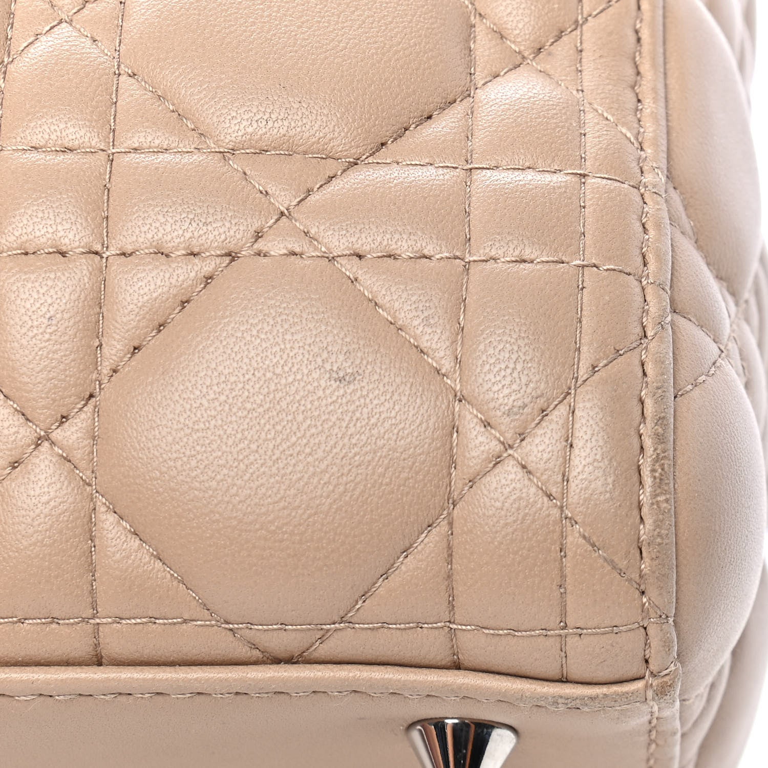 Christian Dior Lambskin Cannage Medium Lady Dior Rose Poudre 10 of 11